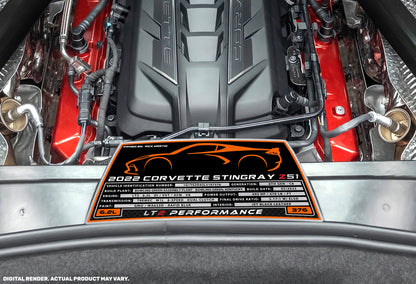 2025 CHEVROLET CORVETTE STINGRAY COUPE Engine Bay Build Plaque